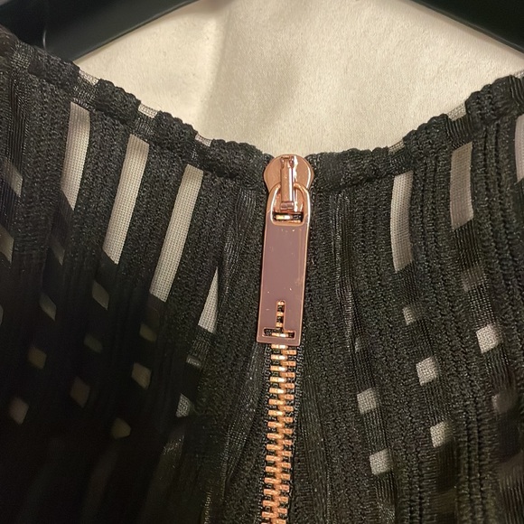 Ted Baker Eleese Mesh Detail Skater Dress - Picture 9 of 11